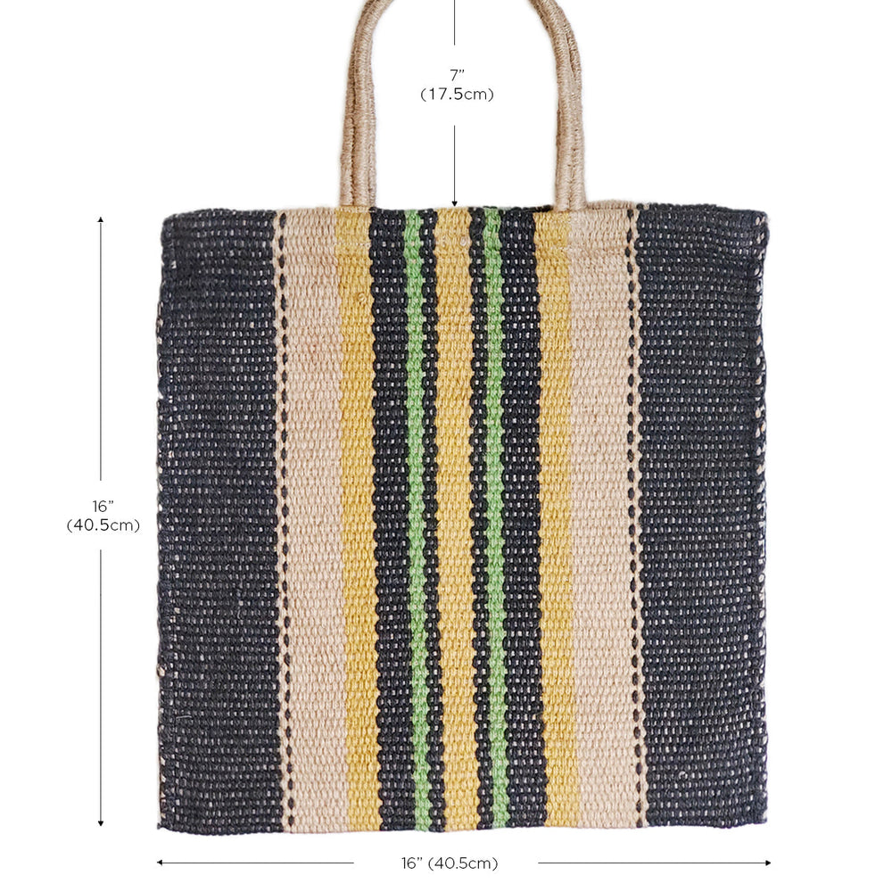 
                      
                        Dora Jute Tote Bag - Multi Navy
                      
                    