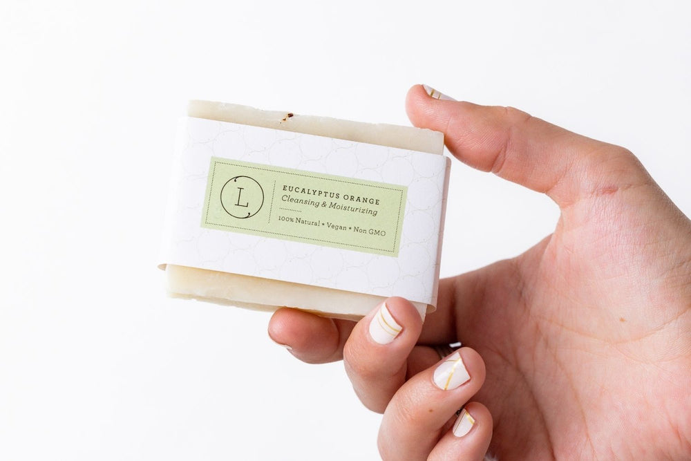 Natural Cold Process Soap Bar with Essential Oils, Eucalyptus