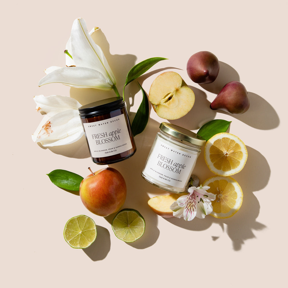 
                      
                        Fresh Apple Blossom Soy Candle - Clear Jar - 9 oz
                      
                    