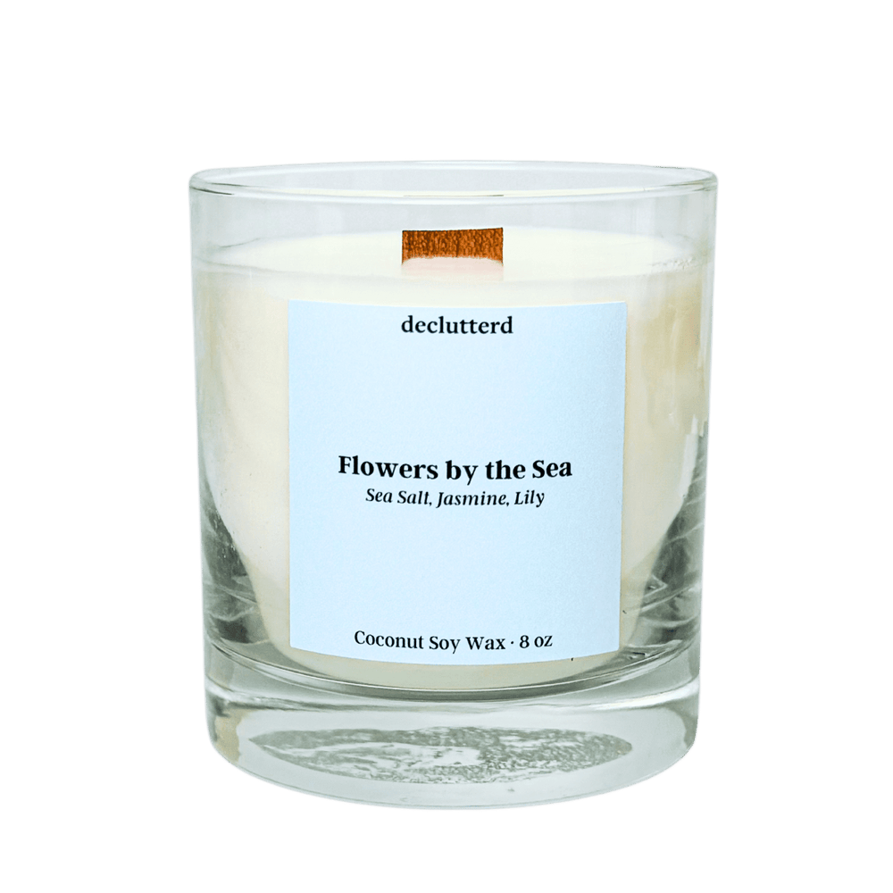 Flowers by the Sea Wood Wick Candle