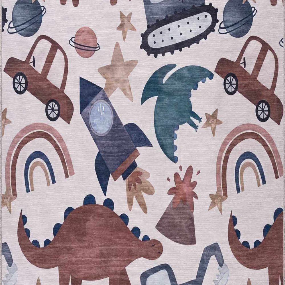 Libra Rainbow Washable Kids Rug