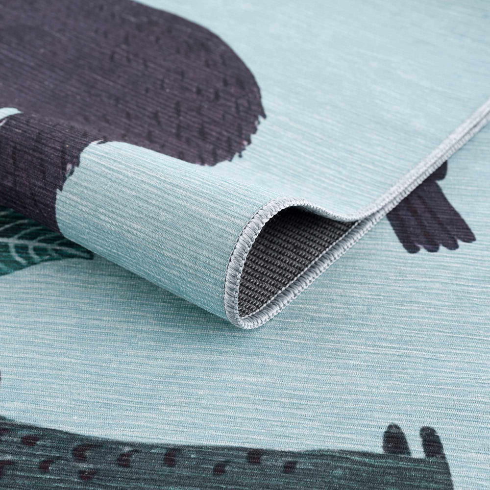 
                      
                        Petey Blue Animal Print Washable Kids Rug
                      
                    