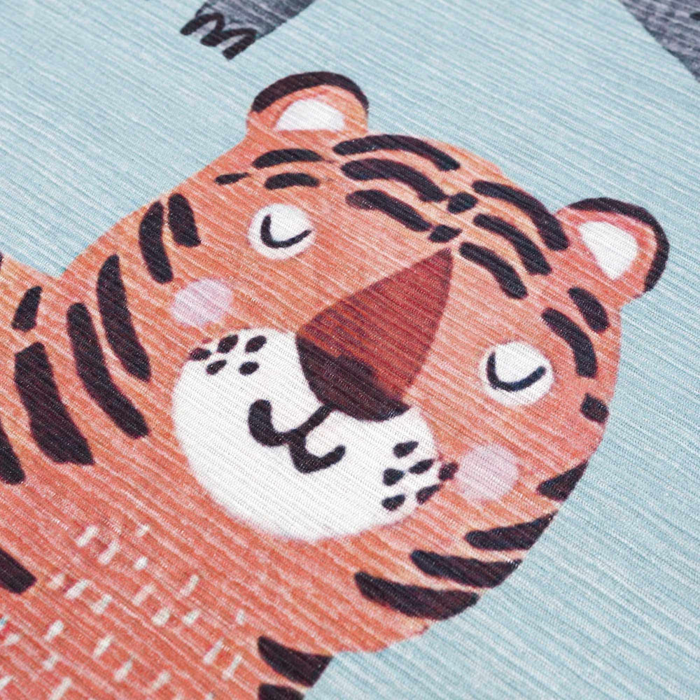 
                      
                        Petey Blue Animal Print Washable Kids Rug
                      
                    