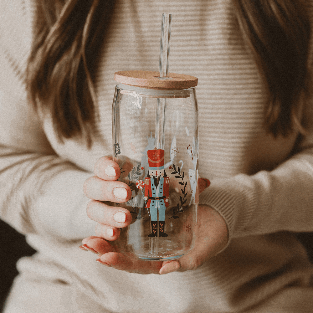 Nutcracker Can Glass, 17 oz