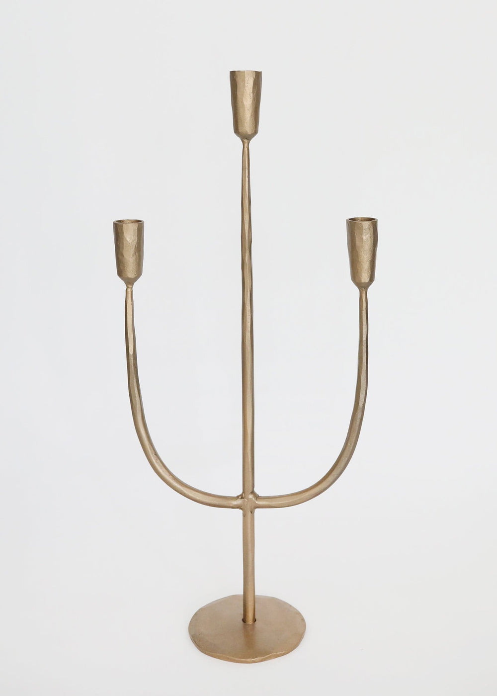 Antique Gold Candelabra Candle Holder - 21.5
