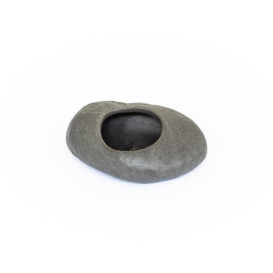 Gray Ceramic Stone Tillandsia Air Plant Holder Set