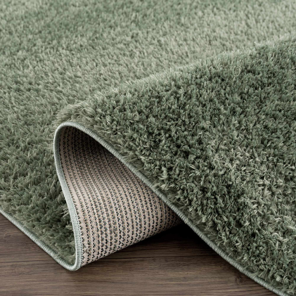 
                      
                        Faina Solid Green Washable Shag Rug
                      
                    