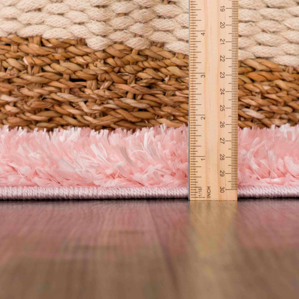 
                      
                        Faina Solid Pink Washable Shag Rug
                      
                    
