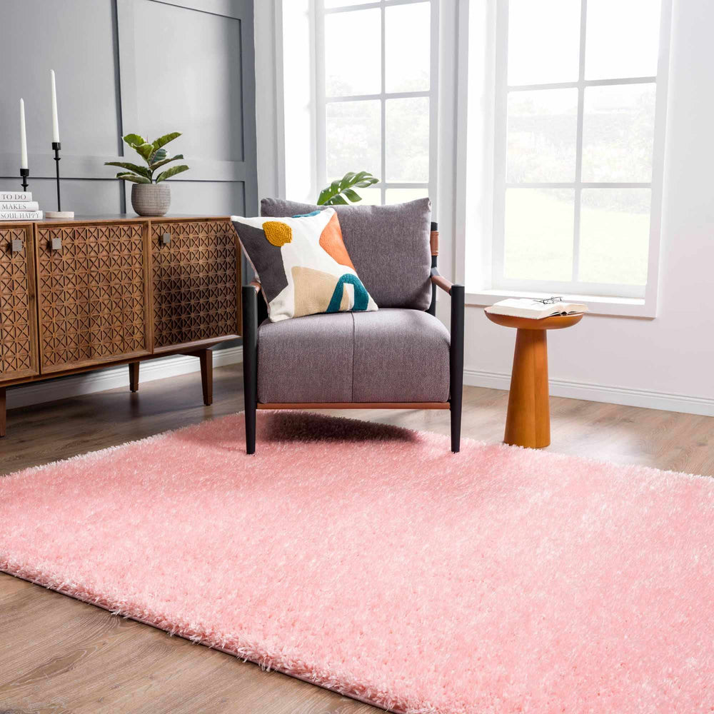 
                      
                        Faina Solid Pink Washable Shag Rug
                      
                    