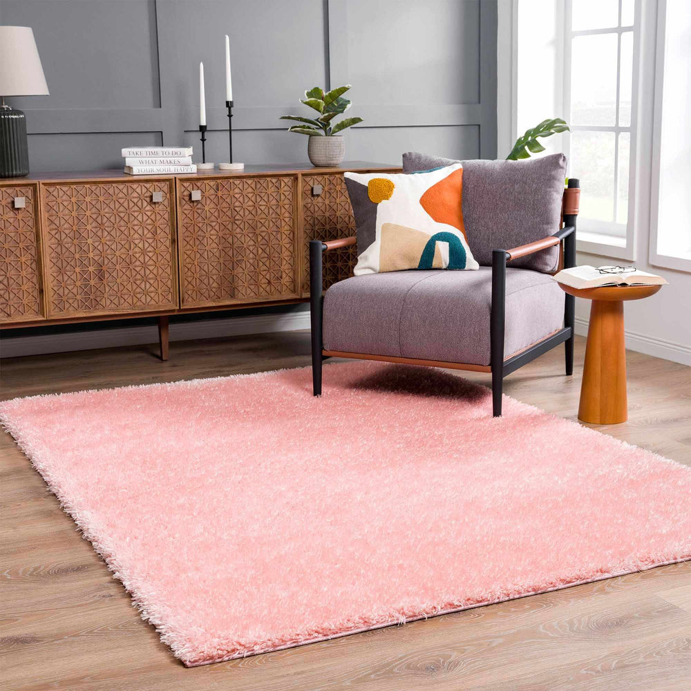 
                      
                        Faina Solid Pink Washable Shag Rug
                      
                    