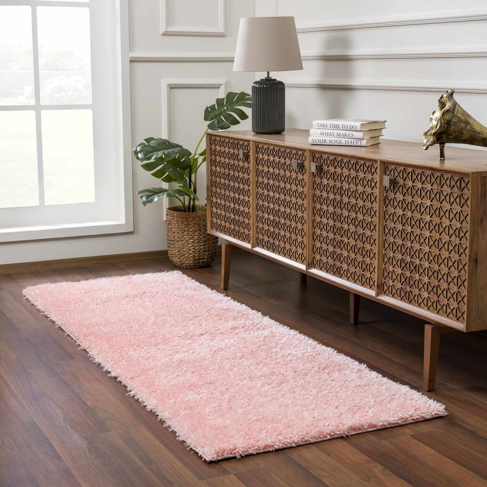 
                      
                        Faina Solid Pink Washable Shag Rug
                      
                    