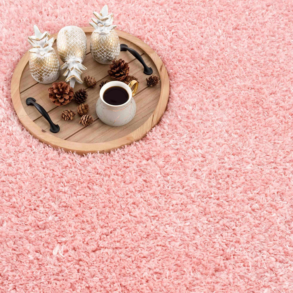 
                      
                        Faina Solid Pink Washable Shag Rug
                      
                    