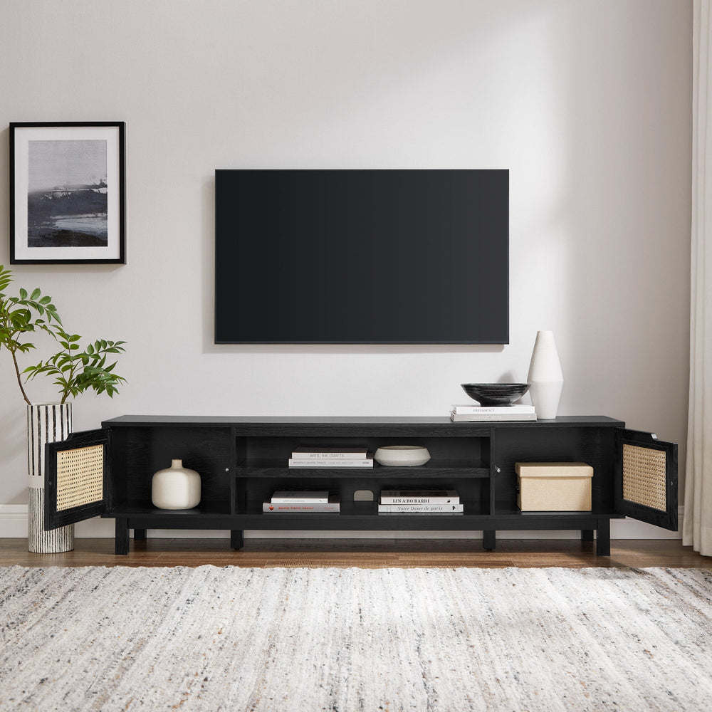 
                      
                        Hamkke Boho 2-Door Faux Rattan TV Stand
                      
                    