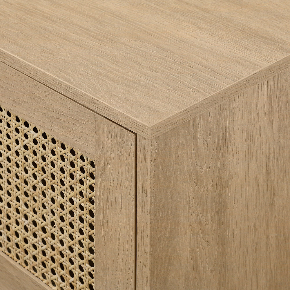 
                      
                        Hamkke Boho 2-Door Faux Rattan TV Stand
                      
                    