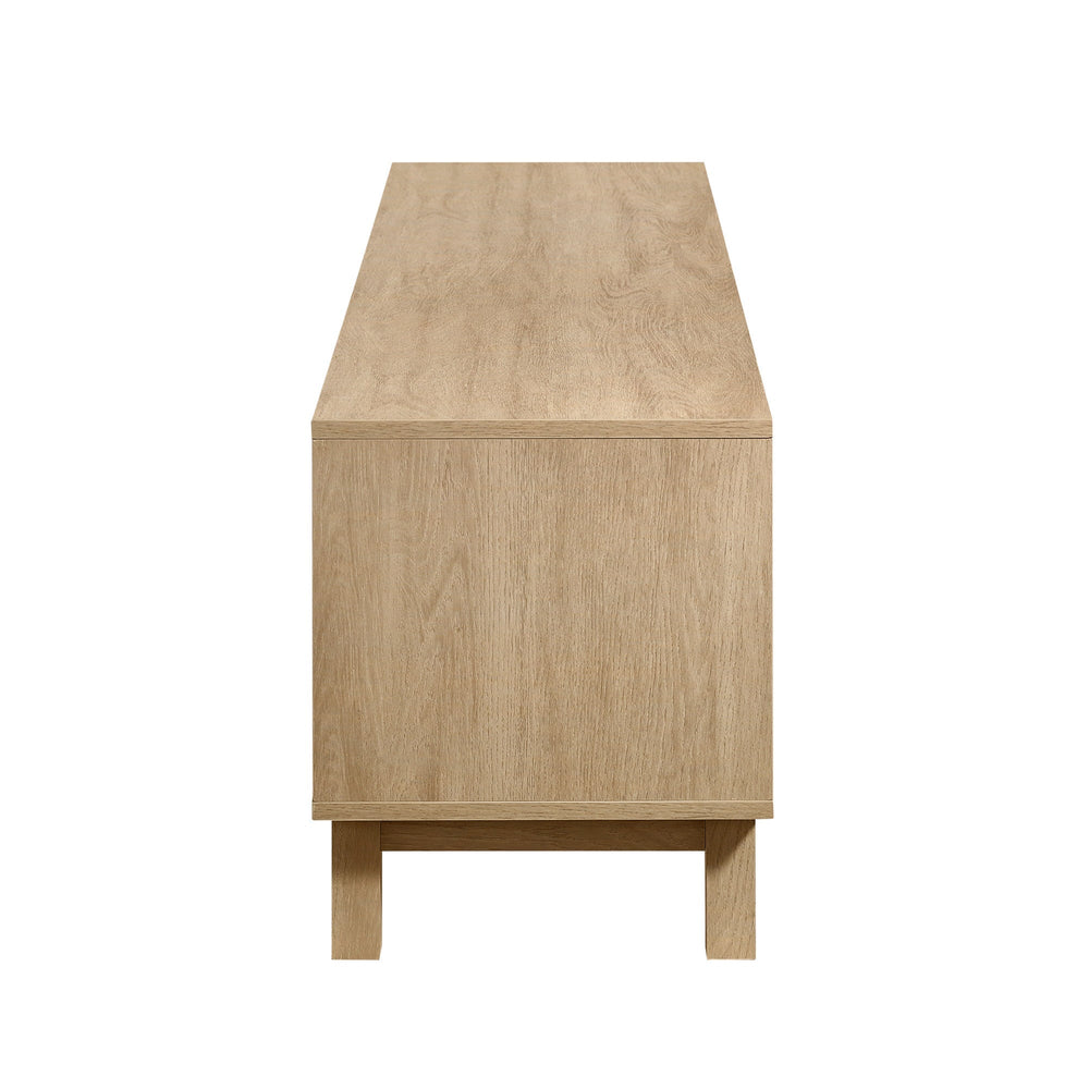 
                      
                        Hamkke Boho 2-Door Faux Rattan TV Stand
                      
                    