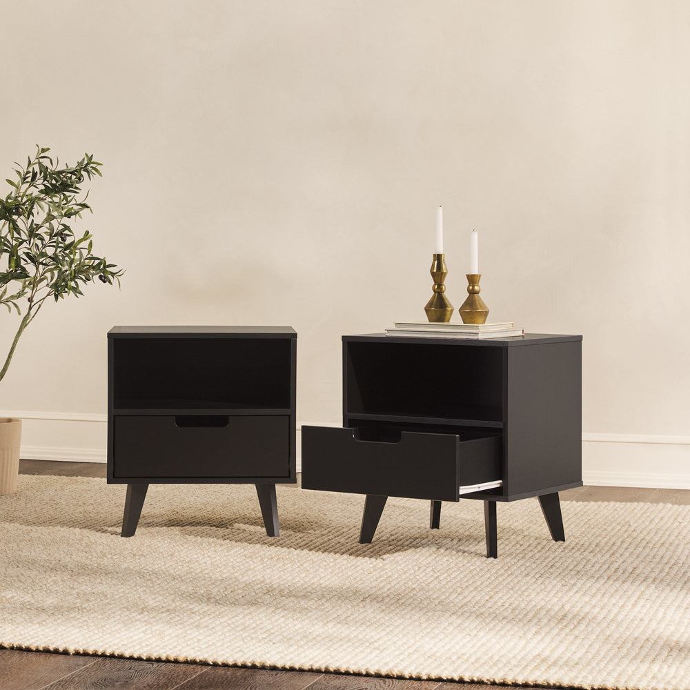 
                      
                        Hans Mid-Century Modern Angle-Leg Nightstand
                      
                    