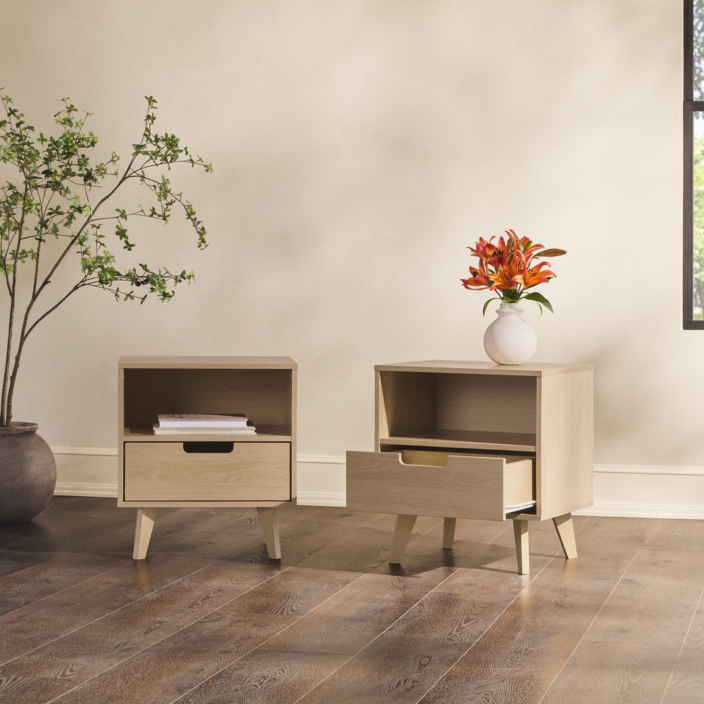 
                      
                        Hans Mid-Century Modern Angle-Leg Nightstand
                      
                    