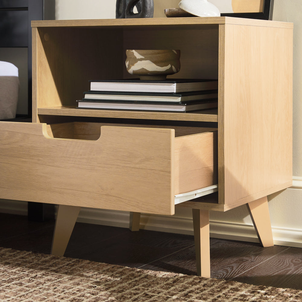 
                      
                        Hans Mid-Century Modern Angle-Leg Nightstand
                      
                    