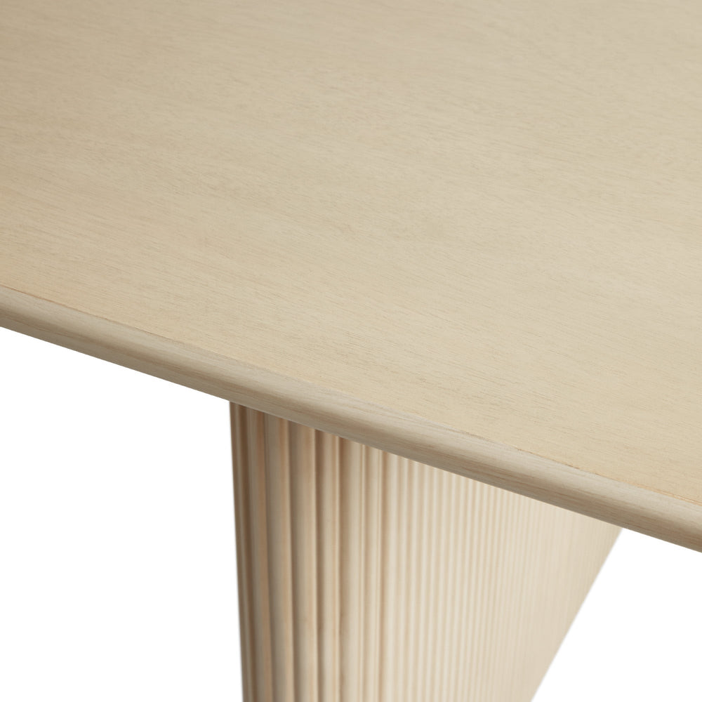 
                      
                        Heath 68" Scandinavian Dining Table with Reeded Base
                      
                    