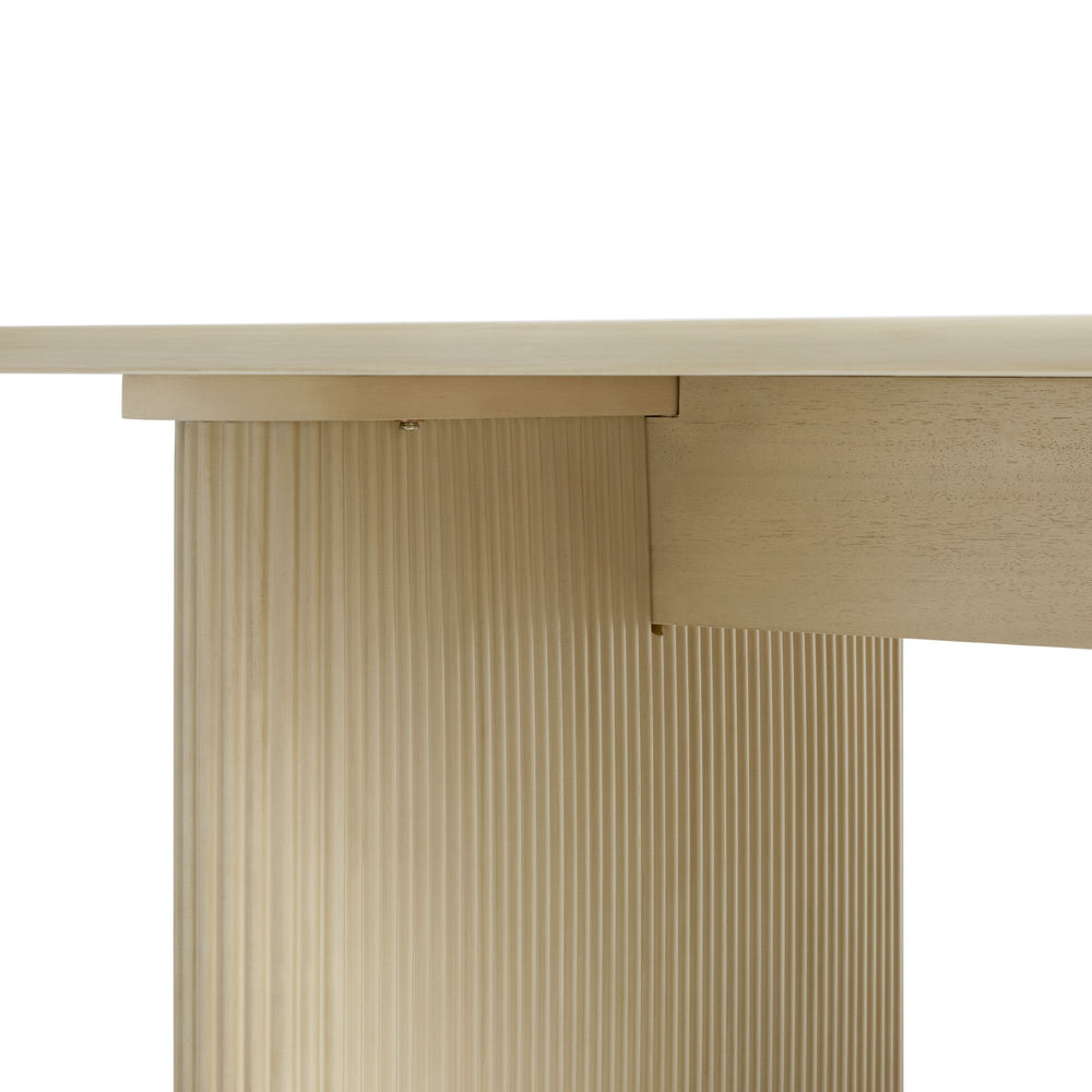 
                      
                        Heath 68" Scandinavian Dining Table with Reeded Base
                      
                    