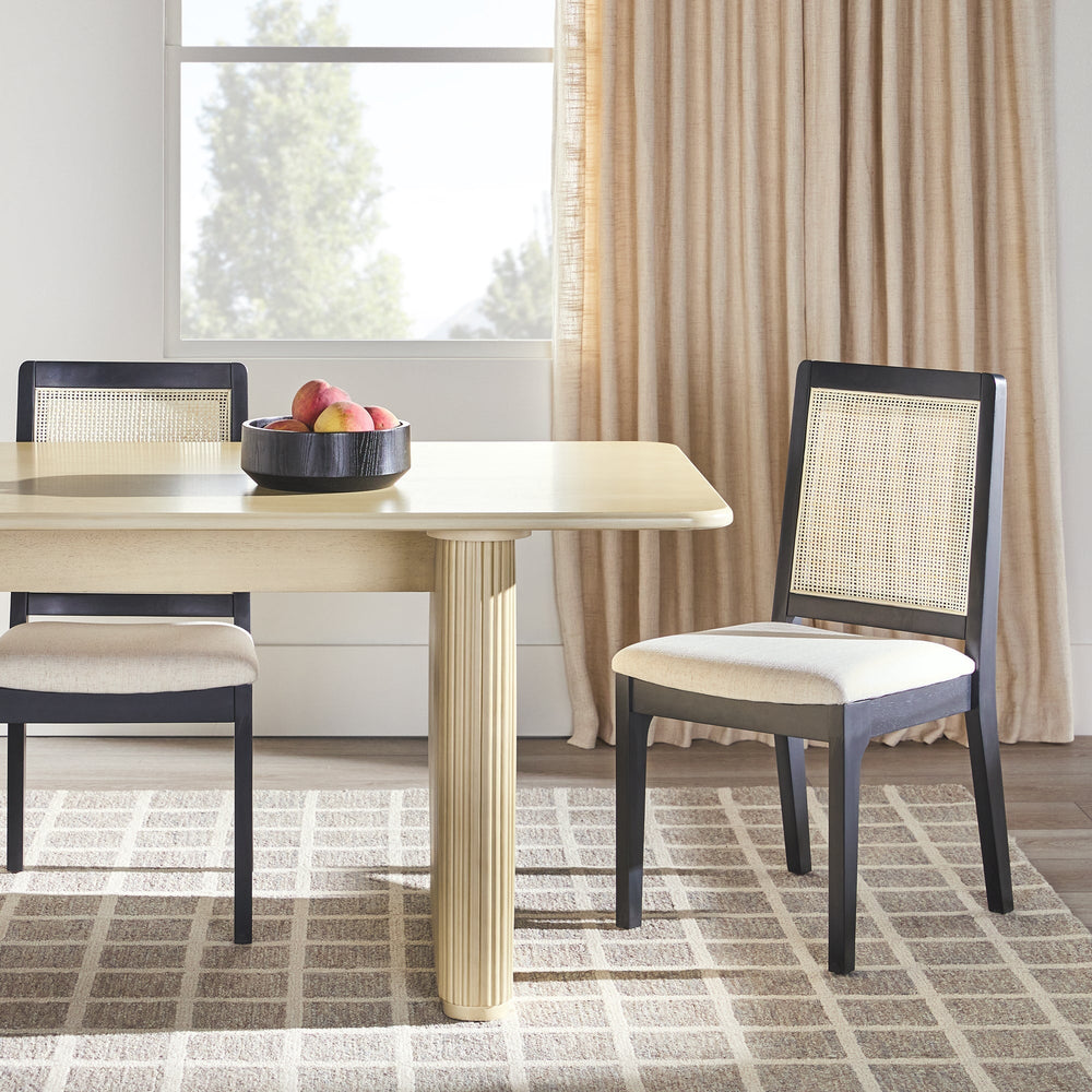 
                      
                        Heath 68" Scandinavian Dining Table with Reeded Base
                      
                    