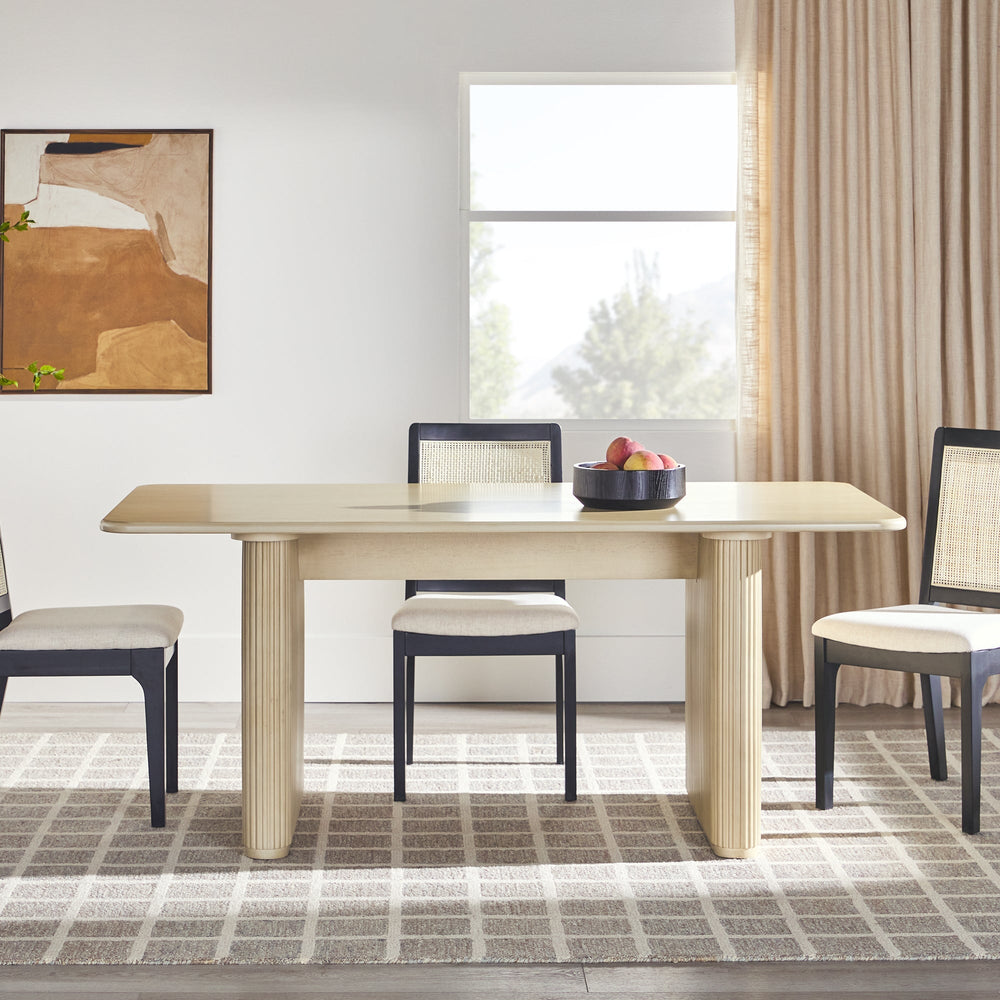 
                      
                        Heath 68" Scandinavian Dining Table with Reeded Base
                      
                    