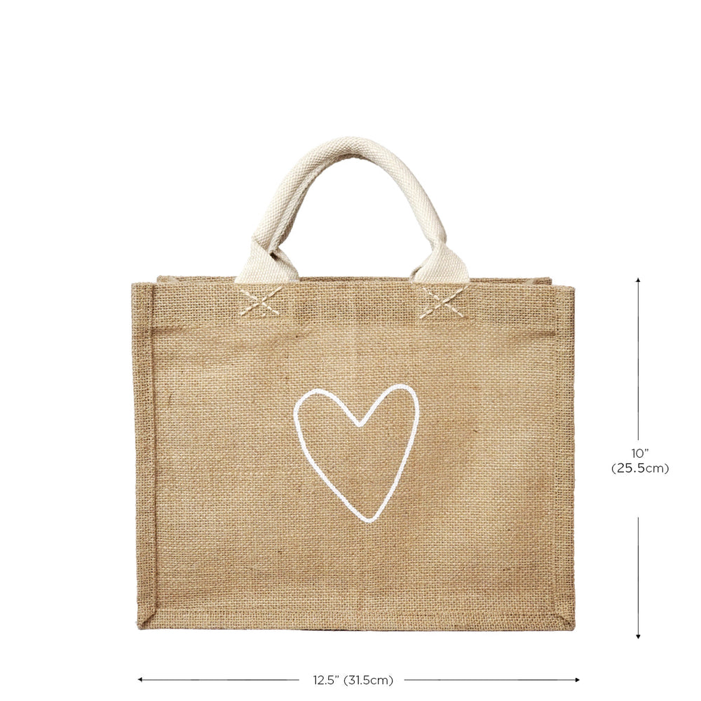 
                      
                        Jute Canvas Gift Bag - Love
                      
                    