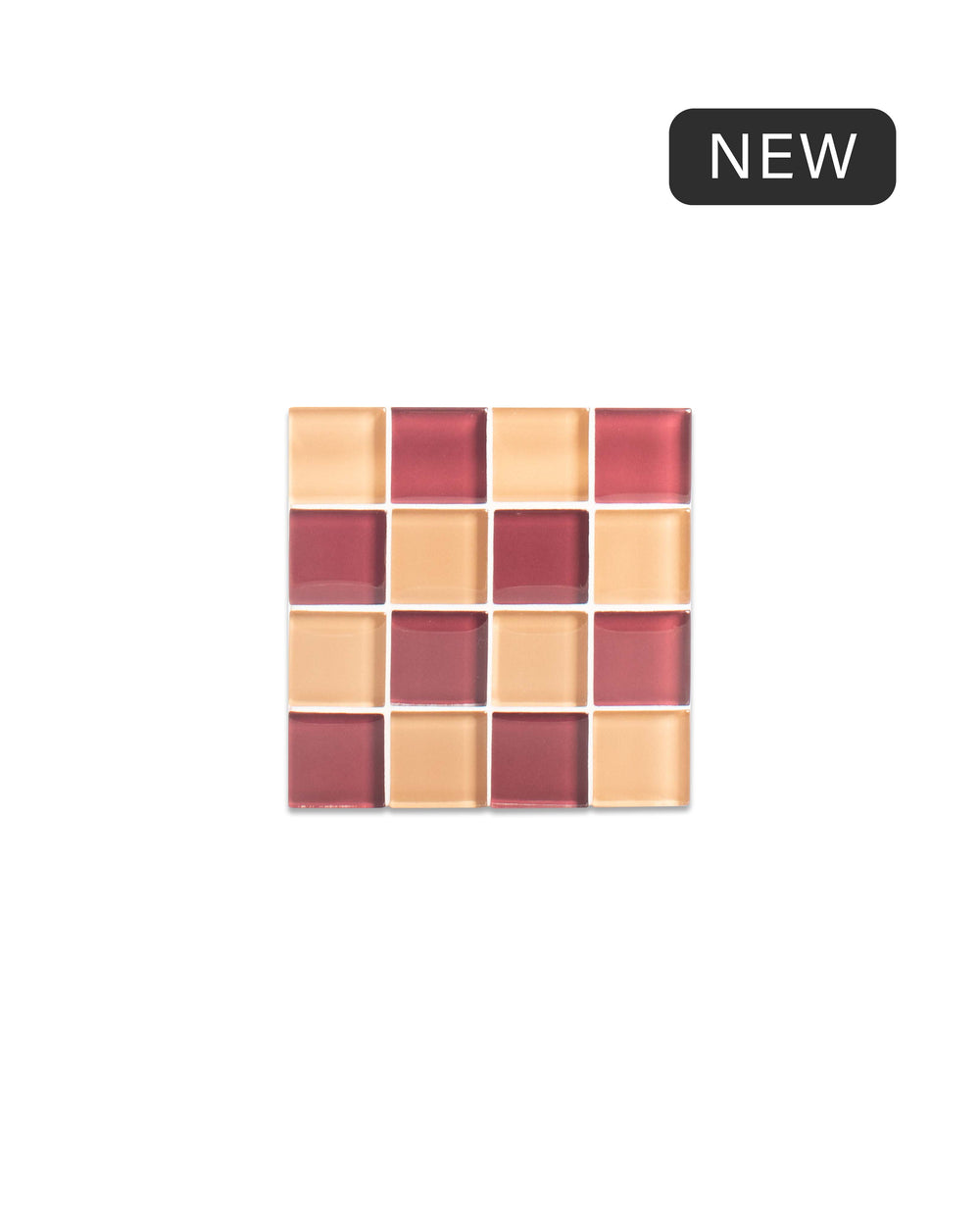 Glass Tile Coaster - Aged Wine