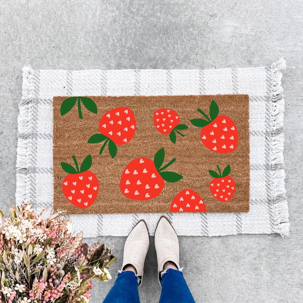Strawberry Pattern Doormat