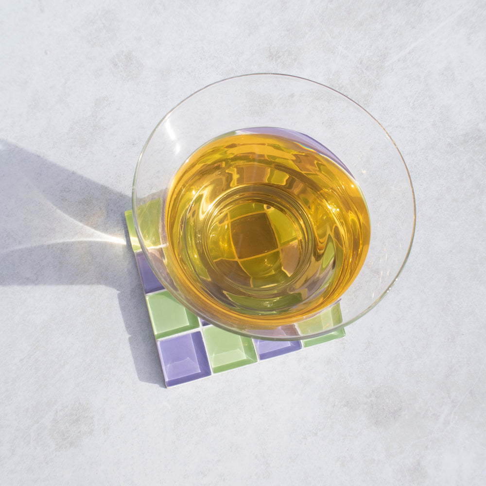 
                      
                        Glass Tile Coaster - Ube Matcha Latte
                      
                    