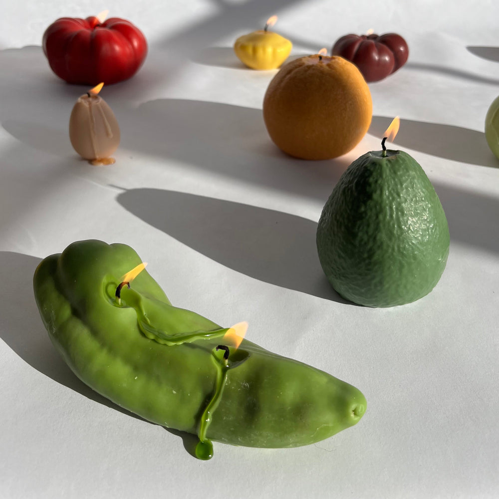 Chili Pepper Candle - Green
