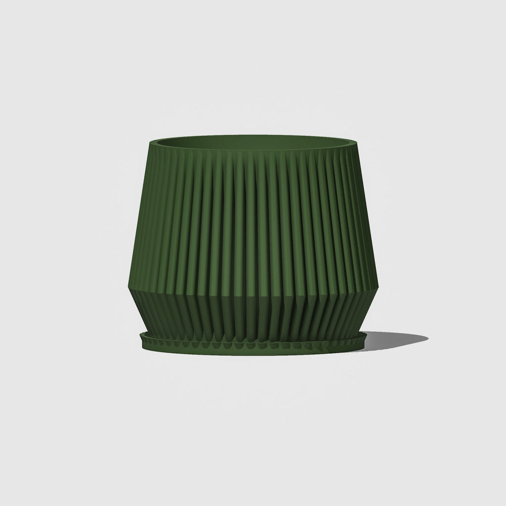 
                      
                        Stratos Ribbed Modern Plant Pot with Drainage
                      
                    