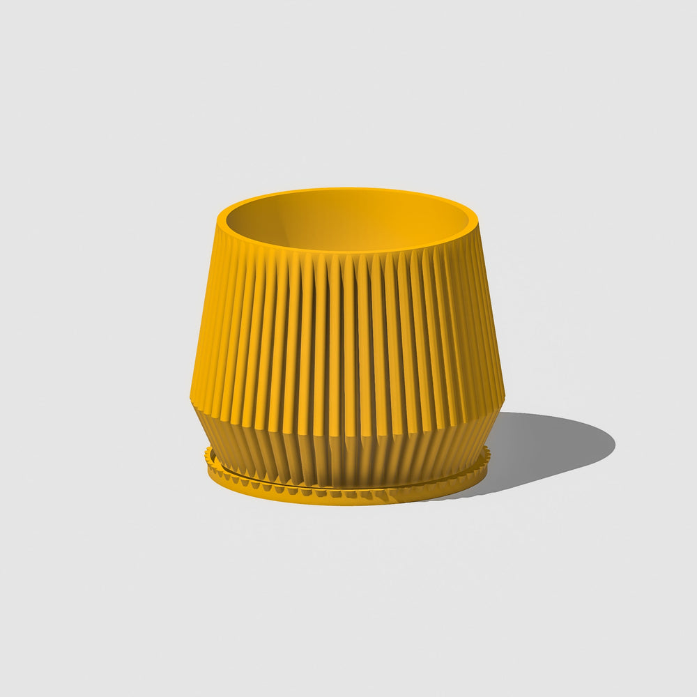 
                      
                        Stratos Ribbed Modern Plant Pot with Drainage
                      
                    