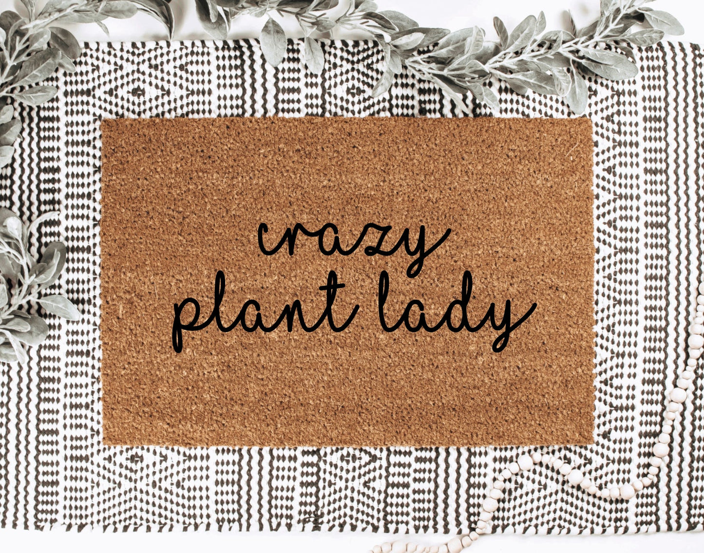 Crazy Plant Lady Doormat
