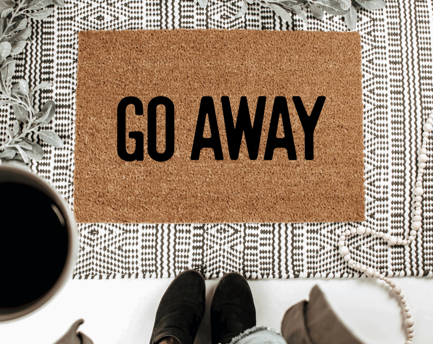 Go Away Doormat