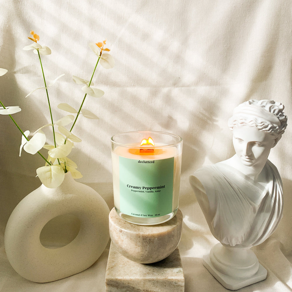 
                      
                        Creamy Peppermint Wood Wick Candle
                      
                    