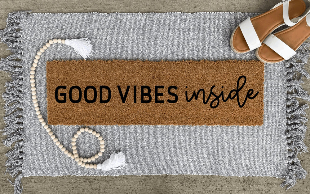 Good Vibes Inside Doormat