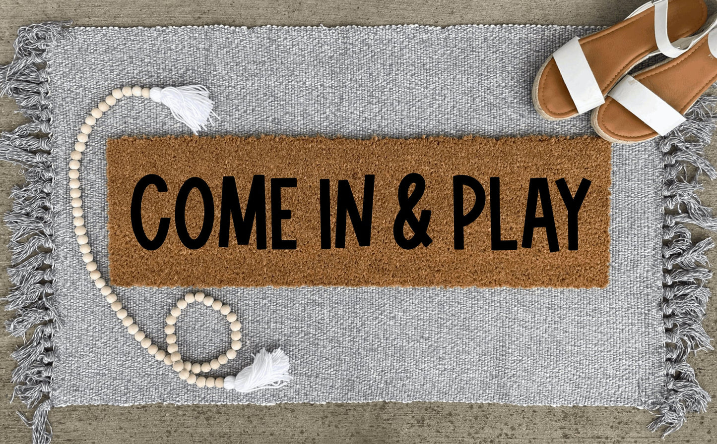Come In & Play Doormat
