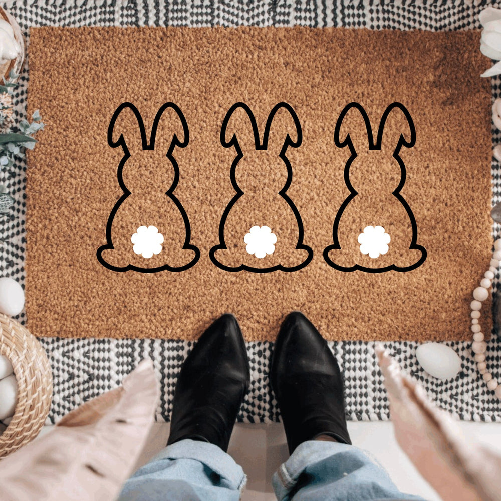 Bunny Trio Doormat