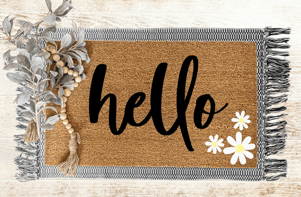 Hello Doormat | Daisies