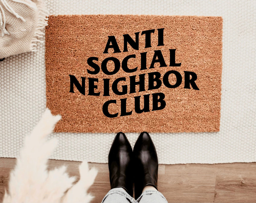 Anti Social Neighbor Club Doormat
