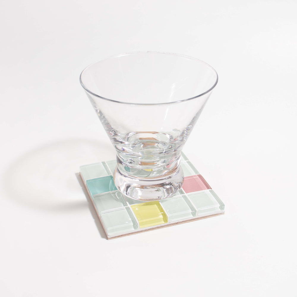 Glass Tile Coaster - Randomness - Option 1