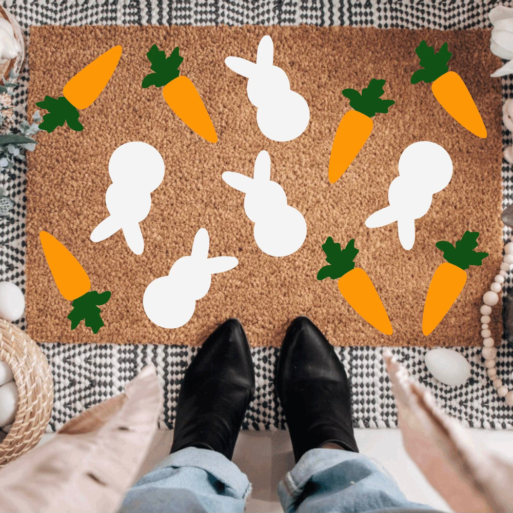 Bunnies + Carrots Doormat