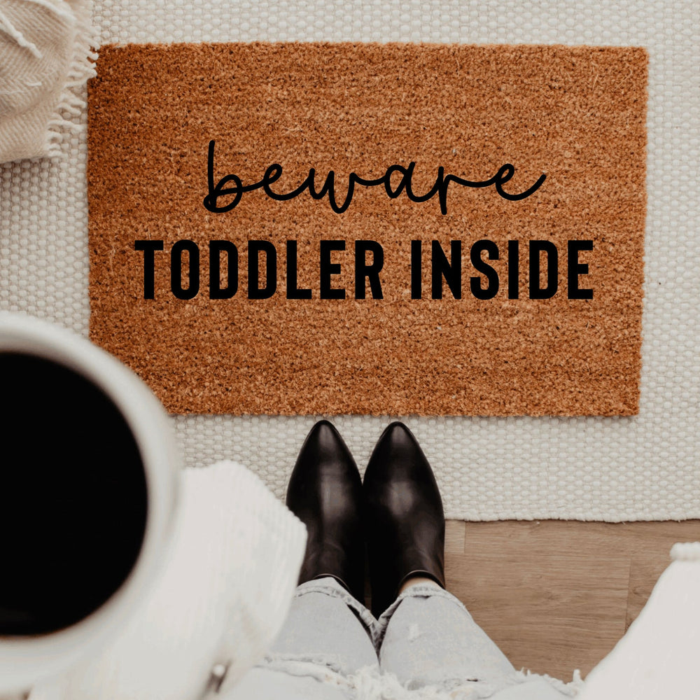Beware Toddler Inside Doormat