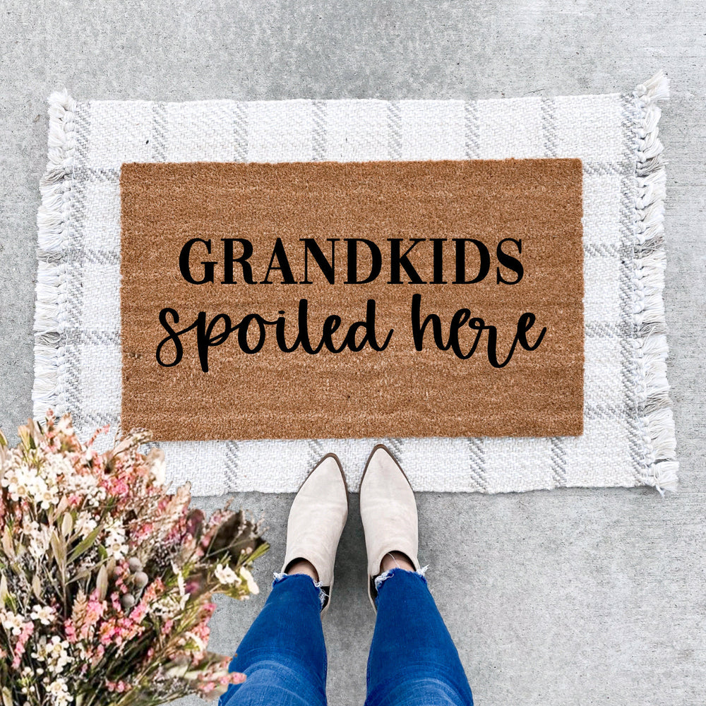Grandkids Spoiled Here Doormat