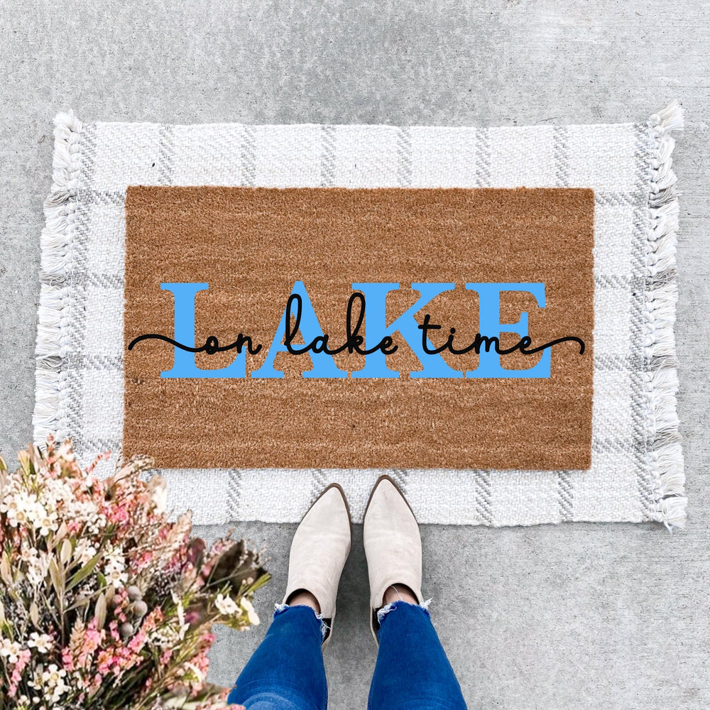 On Lake Time Doormat