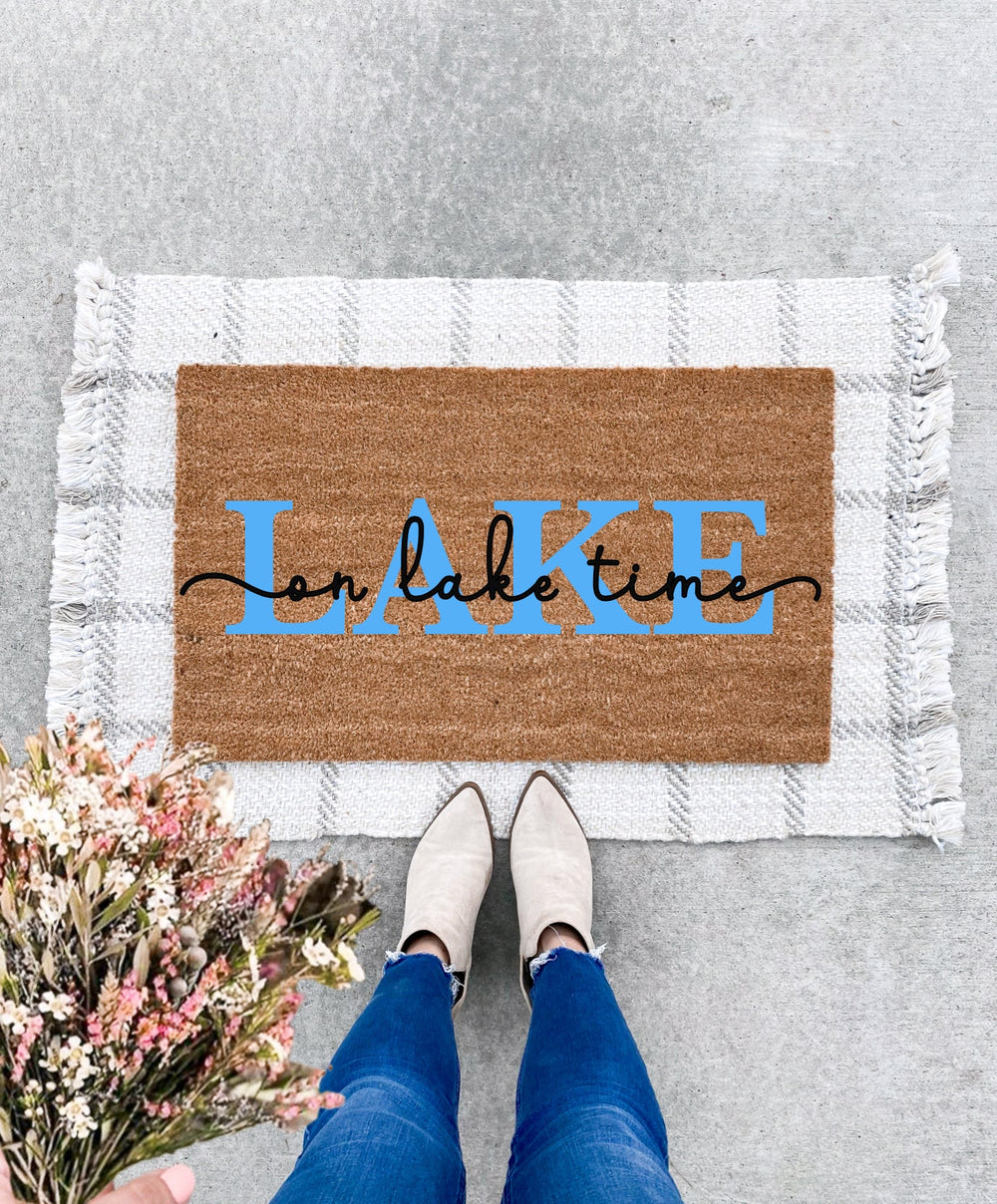 On Lake Time Doormat