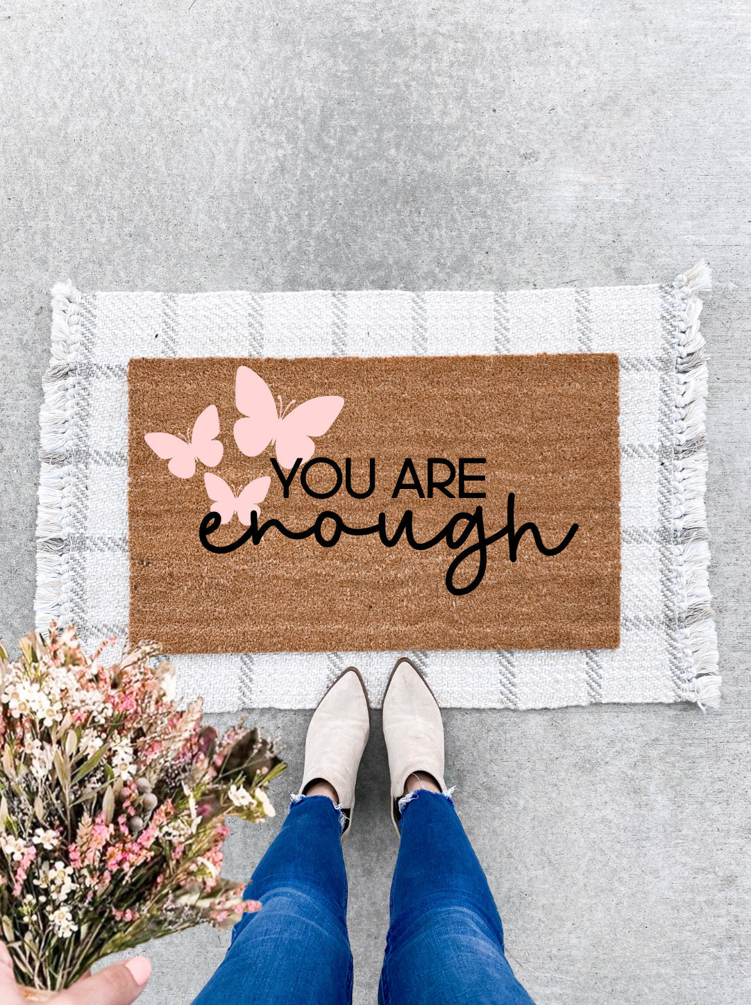 You Are Enough Doormat