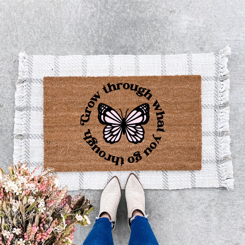 Grow Through What You Go Through Doormat