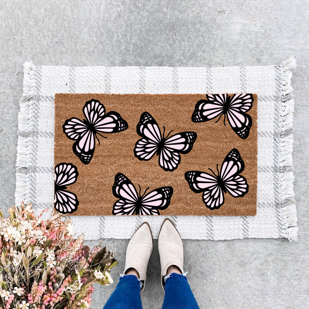 Butterfly Pattern Doormat